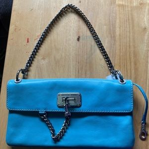 Michael Kors Blue Leather Handbag